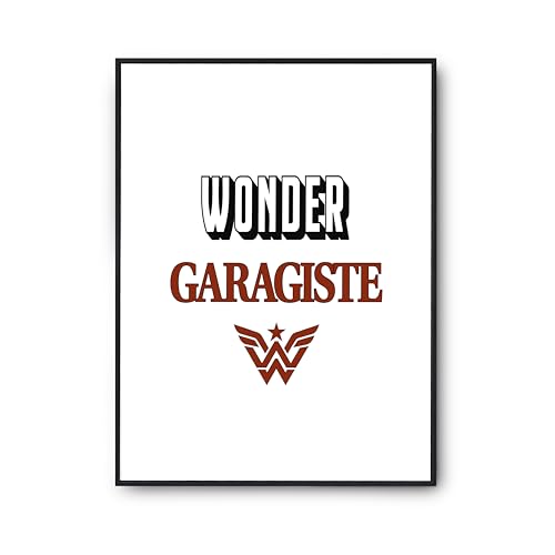 Affiche humour Otshirt Wonder Garagiste à offrir pour partager un sourire