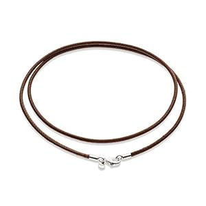 Miabella Genuine 2mm Black or Brown...