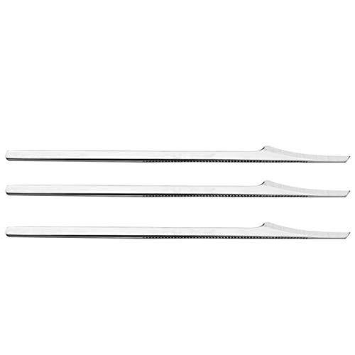 minkissy 3 Piezas banda molde demonio clíper molde de de pegamento paraca quitadurezas foot file exfoliante pies raspador de pedicura removedor de piel muerta Acero de tungsteno Silver