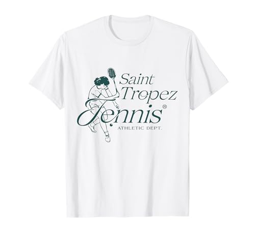 Saint Tropez Francia Retro Vintage Club de Tenis Camiseta