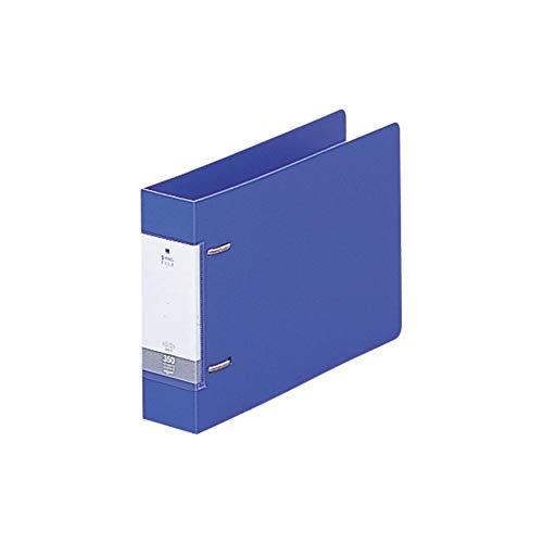 リヒトラブ D型 リングファイル A5E 2穴 青 G2234-8の商品画像（Amazon）