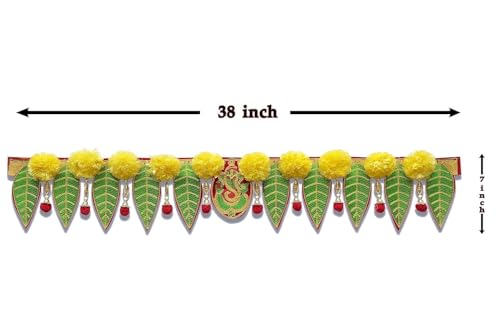 Image of Divyakosh Diwali Decor Bandhanwar (Pack of 2) for Main Door - 38 Inch| Door Hangings for Home Decoration | Toran for Entrance Door Stylish | Artificial Garland for Mandir & Pooja Room |