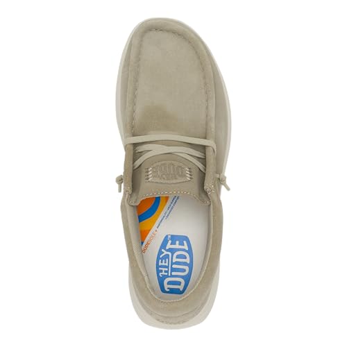 Image of HEYDUDE Men's Wally Comf Suede Slip-On Loafers | Lightweight Men's Casual Shoes | Extra Plush Midsole Padding for Everyday Wear