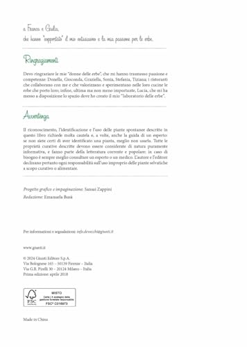 Erbe Selvatiche. Riconoscimento. Raccolta. Usi Gastronomici - 4