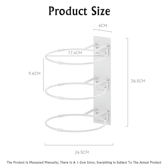 3 Layer Wall Mounted Itchen Plate Rack,Multilayer Food Sorting Tray,Hot Pot Preparation Tray Rack, Load-bearing 2kg for Homes Kitchens