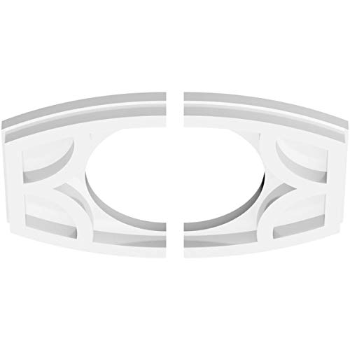 Image of Ekena Millwork CMP10X6KY2-05000 Kailey Architectural Grade PVC Contemporary, Two Piece Urethane Ceiling Medallions 10 inchW x 6 5 /8 inchH x 5 inchID x 5 1 /4 inchC x 1 inchP