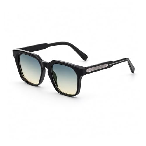 Lunettes de soleil en acétate carrées UV400 homme retro fait main au Japon
