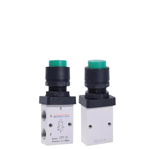 Vanne pneumatique S3PP-08G bouton convexe pour stopper les fuites d'air mécanique - 5