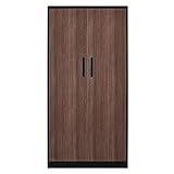 ✔️❤【Großer Stauraum】: Totalmaße (HxBxT): ca. 182.8 x 90 x 45 cm; 3 Fächer individuell höhenverstellbar,um unterschiedlichen Aufbewahrungsbedürfnissen gerecht zu werden; Sowohl als Besenschrank, Werkzeugschrank, Garderobe, Aktenschrank usw. zur Aufbewahrung Ihrer: Besen, Staubsauger, Kleidung, Schuhe, Taschen, Dokumente usw.