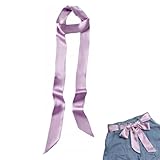 【Longueur ajustable】Long ruban de satin réglable, s’adapte à toute silhouette et vêtement, crée facilement une dimension visuelle pour un look soigné.