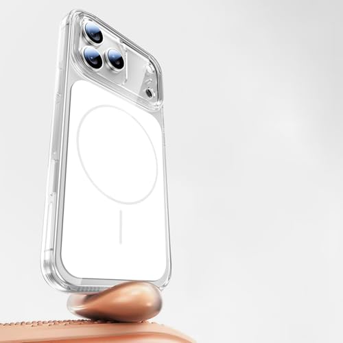 Coque iPhone 16 Pro aimantée antichoc blanche en verre trempé anti-rayures