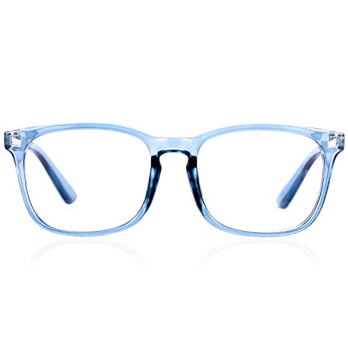 Paquete de 2 gafas de bloqueo de luz azul, antirayos azules para ordenador, TV, juegos de consola, smartphone, hombres y mujeres, reducir la fatiga ocular (juego de 2, 2 colores) Cover