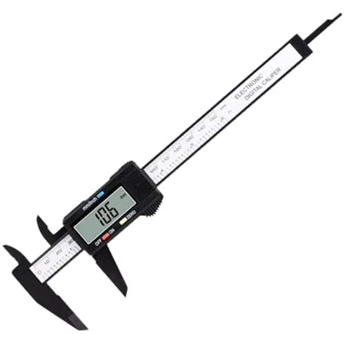 Digital Vernier Caliper, 150mm/6 Inch, LCD Display, Plastic ...