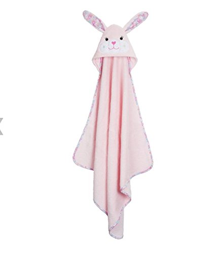 Zoocchini 100 Percent Cotton Baby Hooded Towel, Beatrice the Bunny