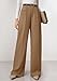 PRETTYGARDEN Womens Wide Leg Dress Pants 2026 Business Casual Flowy Work Palazzo Pants High Waisted Slacks Trousers (Khaki,Large)