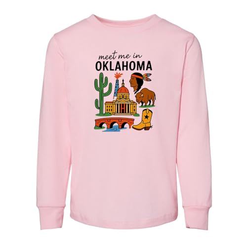 Meet Me in Oklahoma Toddler Kids Long Sleeve T-Shirt