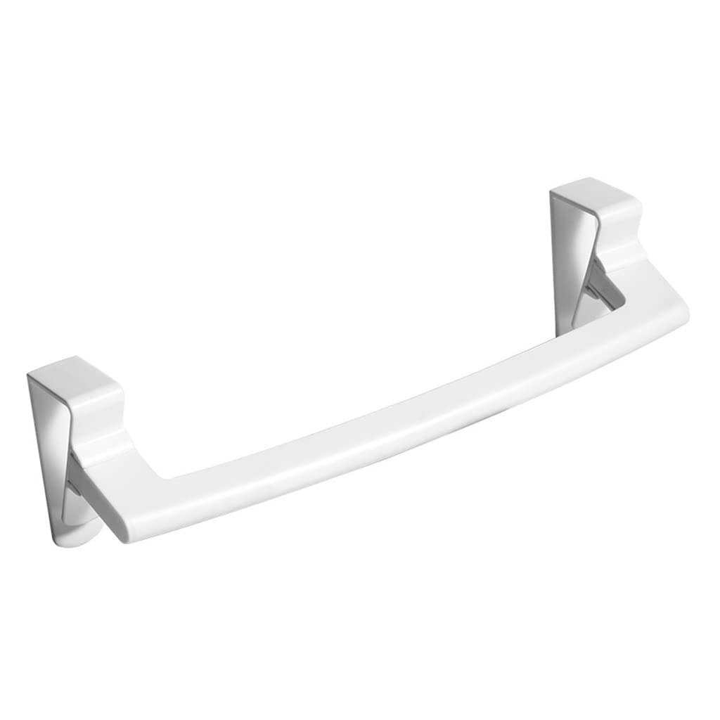 Modern Kitchen Over Cabinet Towel Rack On Inside Or Outside of Doors Storage for Hanging Hand Dish Towels White