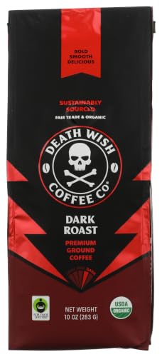 Death Wish Coffee Coffee Grnd Dark Roast 10 OZ (Pack of 2) image 4