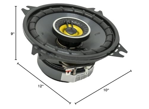 KICKER 46CSC44 CS-Series CSC4 4-Inch (100mm) Coaxial Speakers, 4-Ohm (Pair)
