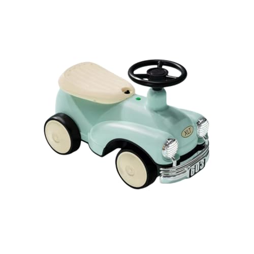 Tonain乗用玩具子供 車足こぎ乗用玩具、レトロカー、子供用車、1歳から4歳までのスイングカー、学習用歩行玩具、誕生日プレゼント (グリーン)のサムネイル