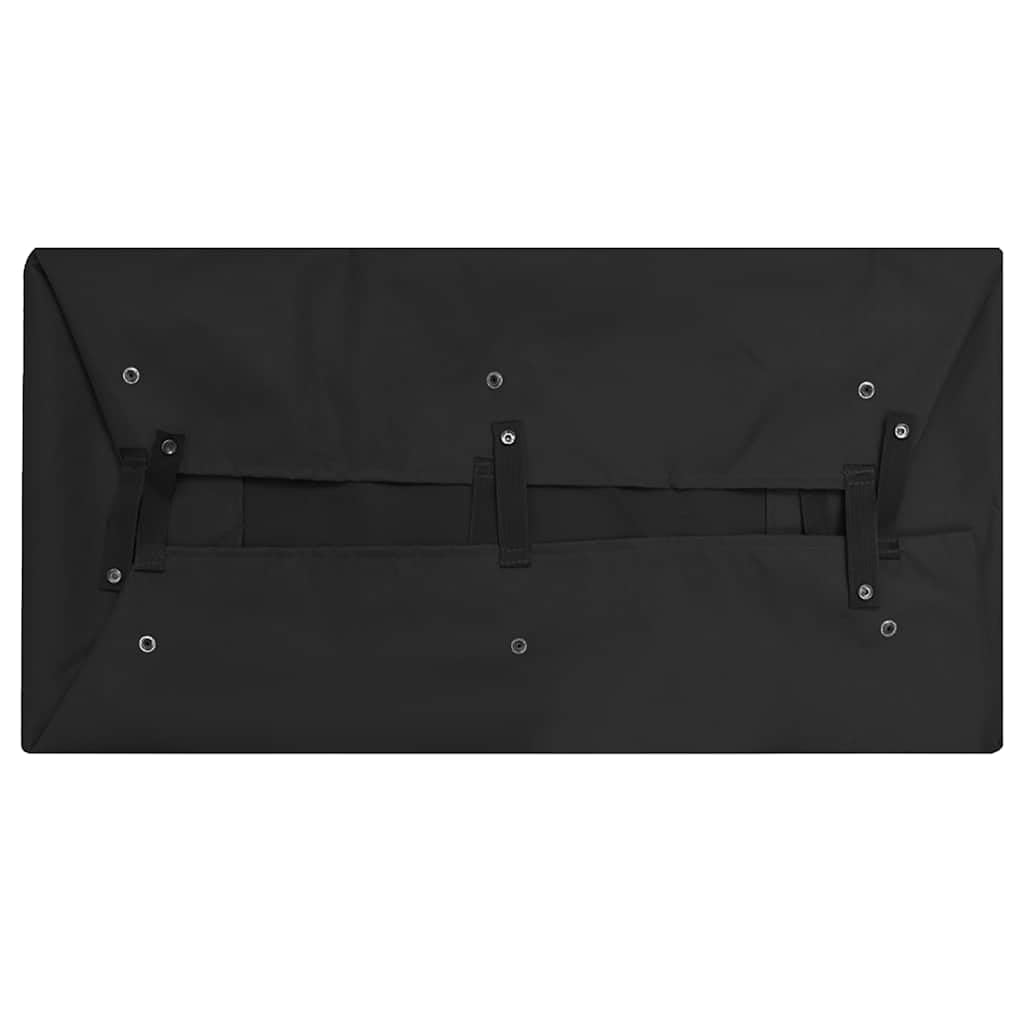 Inserto per carrello da giardino, nero, 81 x 41 x 21 cm, in poliestere, inserto per carrello