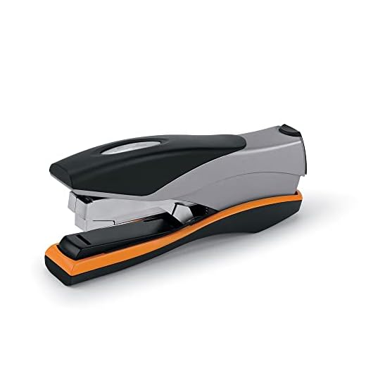 Swingline Stapler, Optima 40, 40 Sheet Capacity, Low Force, Full Strip, Silver/Orange/Black/ (87840)