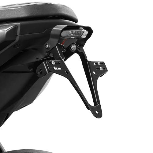 Nero verniciato a polvere ZIEGER Basic, portatarga posteriore, compatibile con: Suzuki GSX-8T