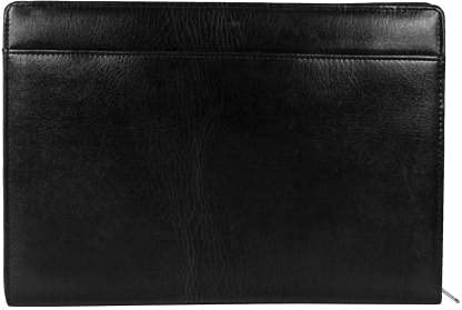 Image of Peeplvalue Premium 20 Leafs 2 Ring Files and Folders IBlack Zipper File Document Bag with Handle for Certificates, Adjustable Handles (20 Leafs-Black Colour)
