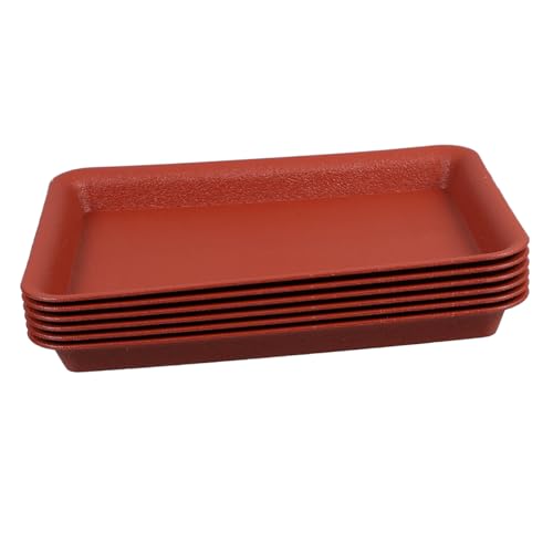 NUOBESTY 6piezas Bandeja de Agua para Macetas de Plástico Bandejas para Plantas de Interior y Jardinería Color Aleatorio