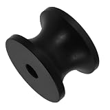 BESTOYARD Ersatzankerrolle aus Nylon 62x43mm für kleine Boote, schwarz, Bugrolle mit geringem Kettenwiderstand und platzsparendem Design für einhändige Ankerbergung