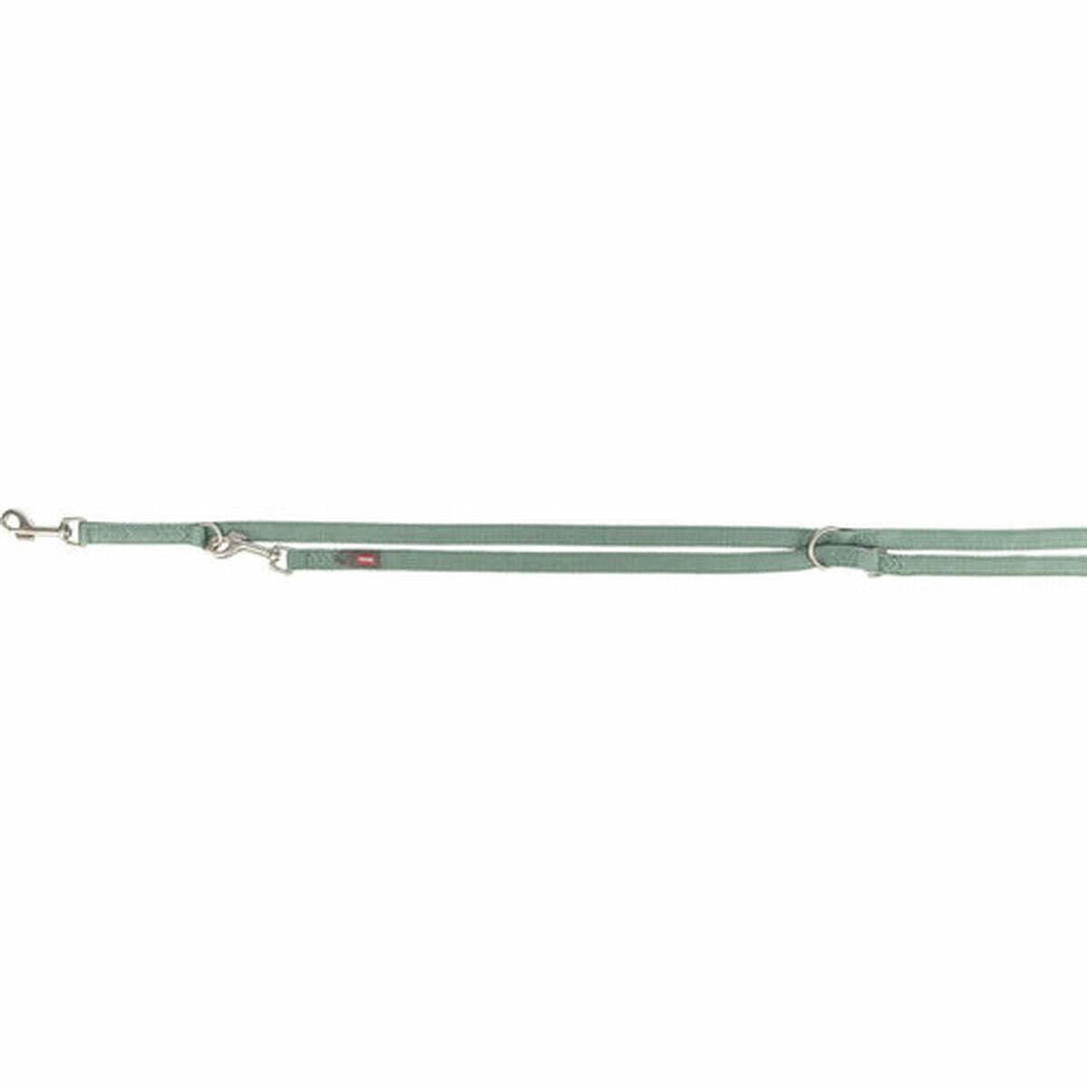 TRIXIE Premium Extension Lead, L-XL, 78.7 in/1.0 in in sage double-layer dog lead, triple adjustable, non-slip - Image 2