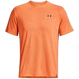 Under Armour UA Tech Vent Jacquard SS - 1377052-866 - Orange Blast/Black -M