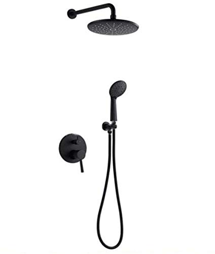 Ensemble de douche 2 fonctions sous une pluie de nuages de bon augure noirs ronds LWX