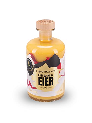 LiquorMacher Eierlikör 500ml [20% Vol.] - Käsekuchen trifft auf Eierlikör - Einzigartiger-frischer Geschmack - Likörgeschenk für Männer und Frauen Cover