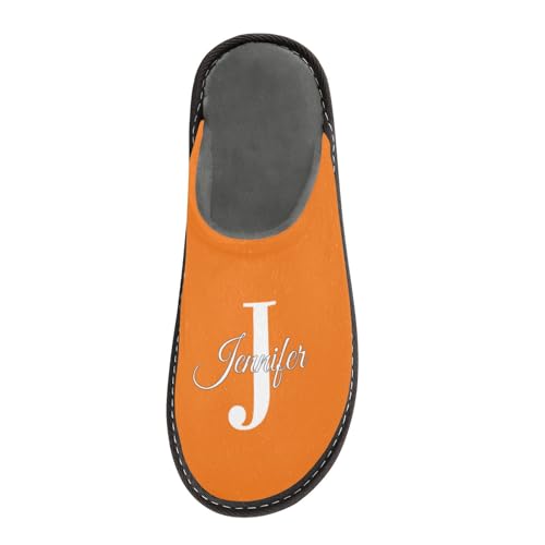 Custom Blue Dark House Slippers for Women Men Personalized Memory Foam Slipper Warm Fuzzy Slippers Soft Indoor Outdoor Home Slippers Bedroom Fall Travel Winter Slippers Size 43