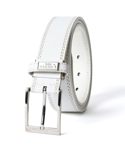 [エドウィン] ベルト シボ加工 メンズ (ホワイト, Free)