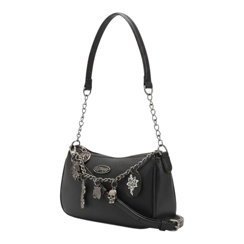 Catálogo de Hardy amies los preferidos por los clientes. 9 ED HARDY - Bolso bandolera para mujer, Encantos negros, One Size, Classic