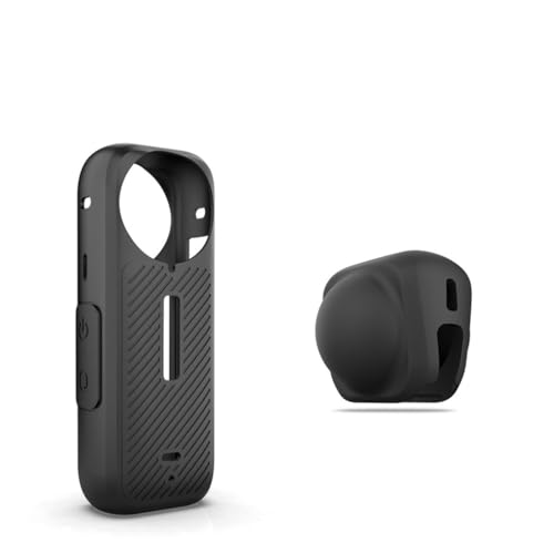 Btkigl Silicone Body Protective Case, Lens Protective Cap for Insta 360X4 (Lens Cap + Body Protector)