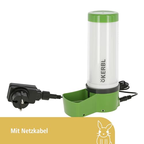 Kerbl Pet beheizbare Kleintiertränke NoFrost Superior 2.0, Wassertränke, grün, Kunststoff, Kleintiere, doppelwandig isoliert, bis -20°C frostfrei