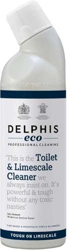 Delphis Eco Toilet & Limescale Cleaner 750ml | Eco Friendly | Toilet Cleaner Limescale Remover | Safe for Septic Tanks | Kills 99.99% of Bacteria