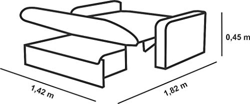 Sofá Cama com Baú Carol Suede Amassado Cinza - Matrix