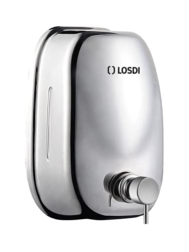 LOSDI - Dosificador jabón líquido 1,7 l. Acero INOX Brillo Blinder - CJ1009I