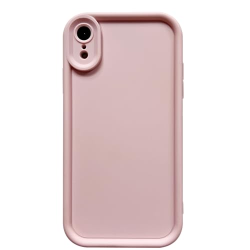 Image of Puxicu Slim Case for iPhone XR, Enhanced Camera Protection, Shockproof Skin-Friendly Touch Soft Case Cover for iPhone XR Phone 6.1 inch, Light Pink