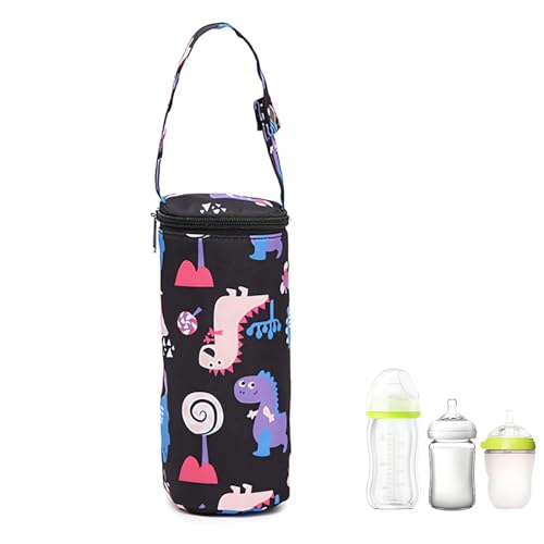 【Borsa scaldalatte portatile】Il design con fibbia facilita l'aggancio ai lati del passeggino o della borsa per neonati. La comoda tracolla soddisfa l'esigenza di trasportarlo direttamente in mano.