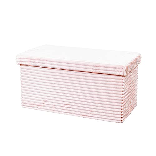 フランネル座ってしまえて畳めるスツール baum バウム L ピンク