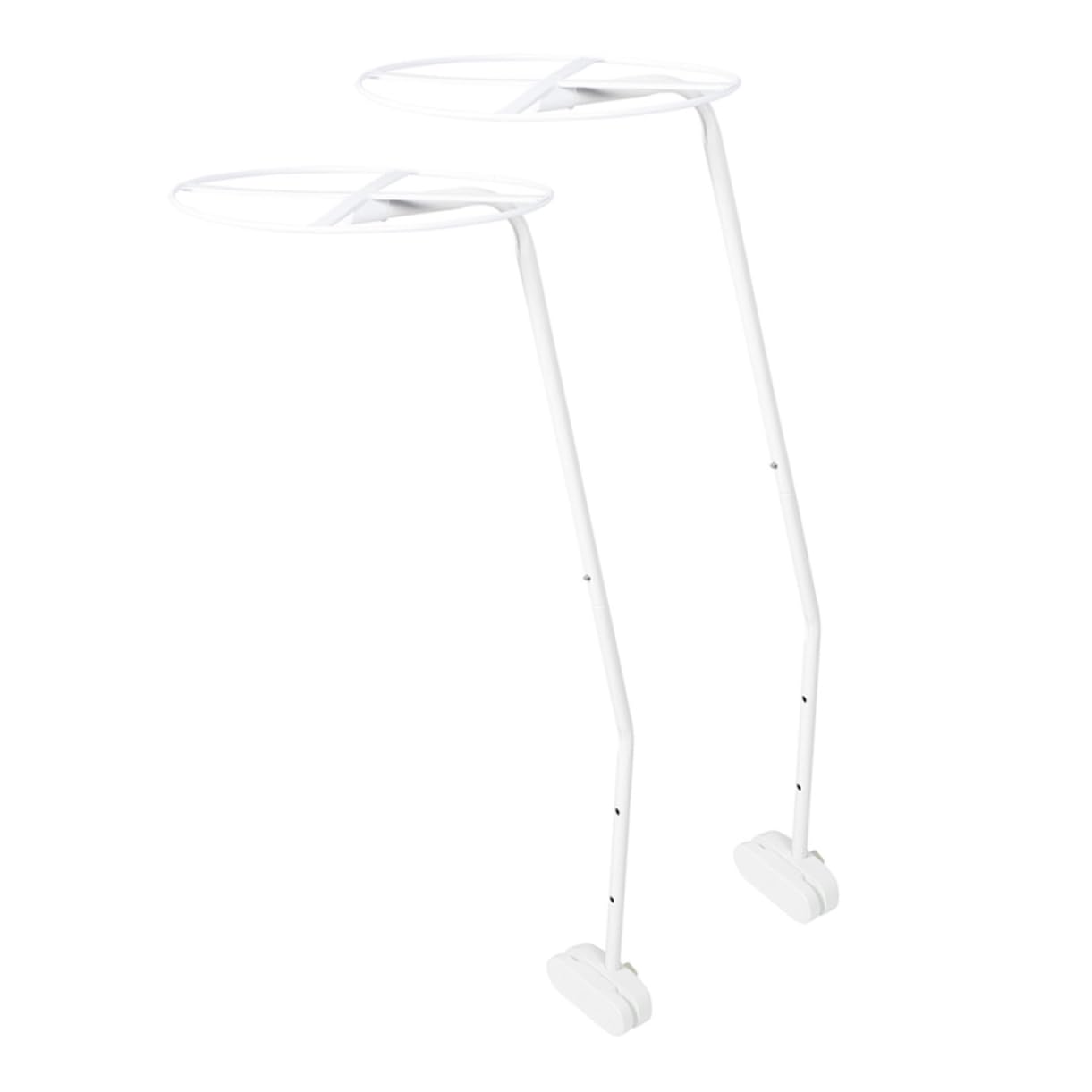Support de ciel de lit blanc en acier pour bercer les nuits de bébé
