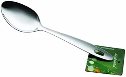 Shri & Sam Stainless Steel Pearl Basting Spoon Server, 25cm, Silver