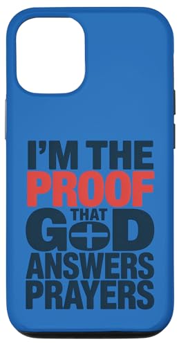 I'm The Proof God Answers Prayers �L���X�g���M�f�U�C�� �X�}�z�P�[�X iPhone 12/12 Pro �p