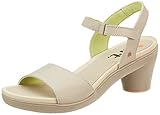 Sandalia de tacón de cuero Art ALFAMA, Sandalia con talón Mujer, Sesame, 41 EU