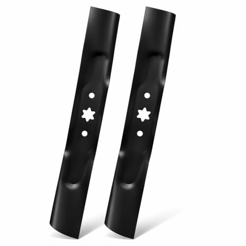 QWD 942-04308A Mower Blades 2 Pack for 42 Inch Deck 6 Point Star High Lift Blades Replacement for 942-04308 942-04312 Fits Cub Cadet XT1 LT42 Craftsman T110 Troy-Bilt Pony
